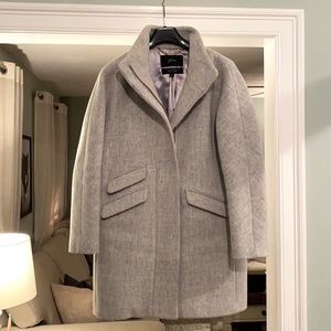 J. Crew Cocoon coat in Italian stadium-cloth wool